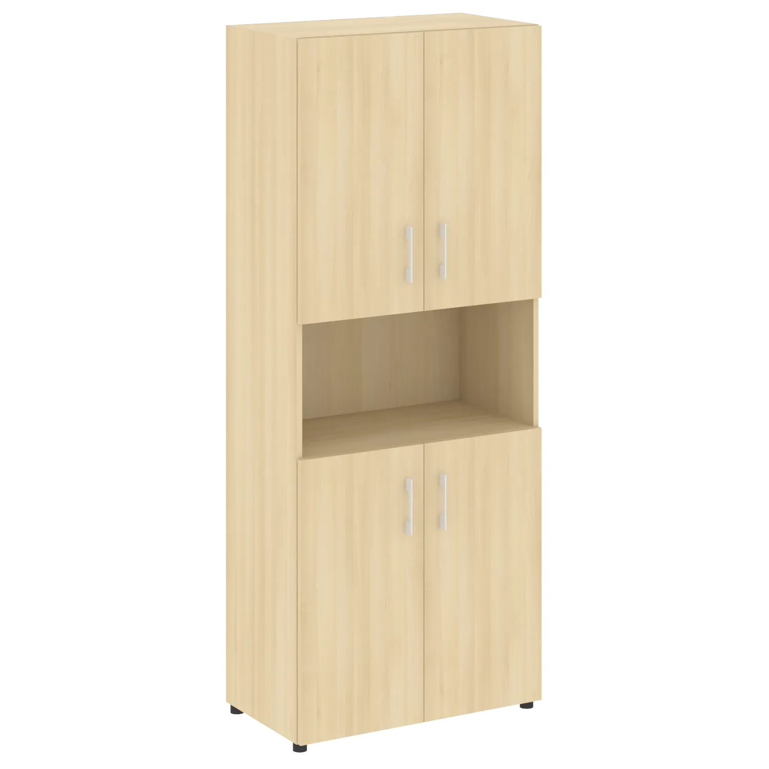 Шкаф высокий широкий (4 низких фасада ЛДСП) Yalta LT.ST-1.5 акация лорка